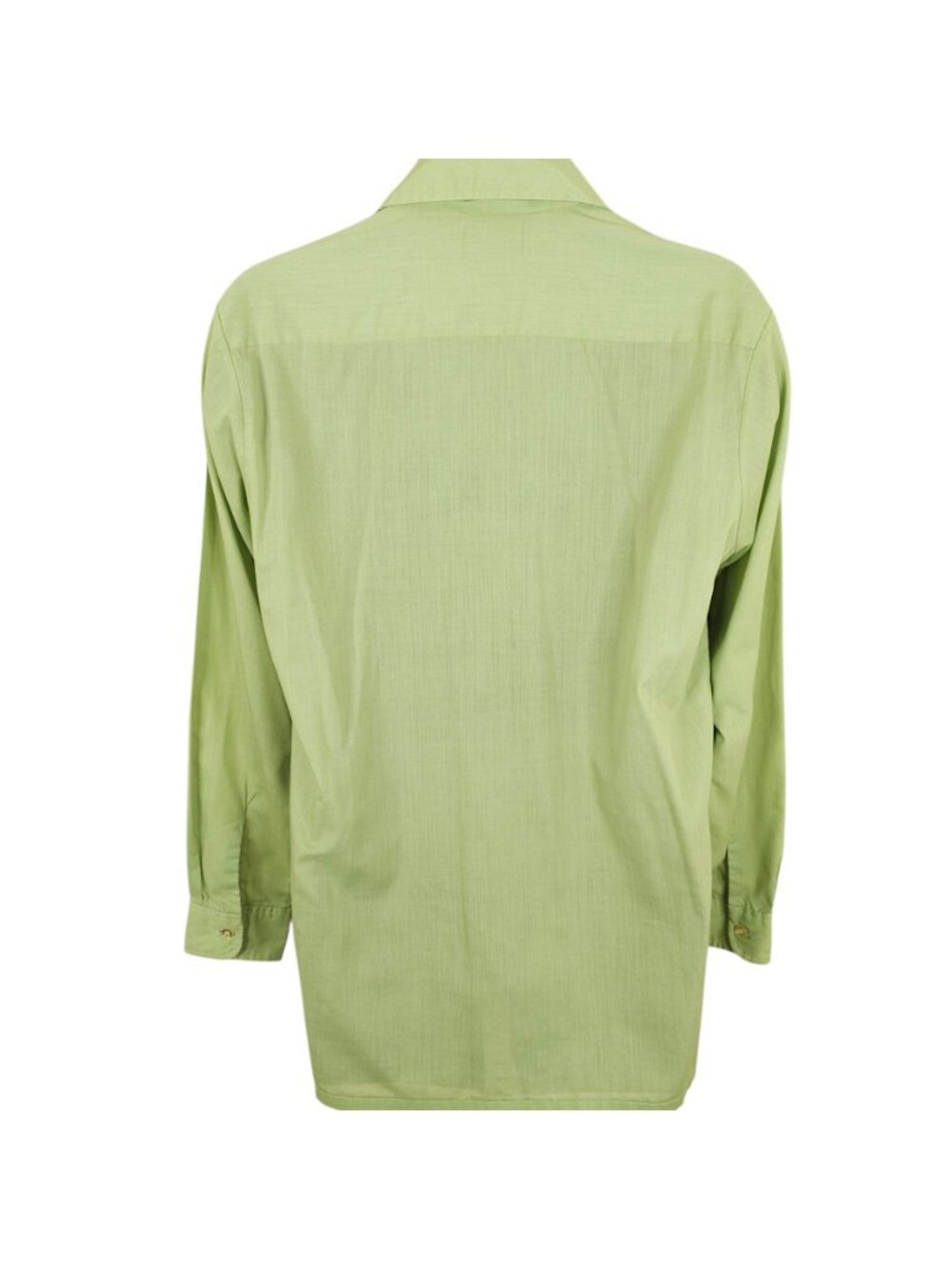 Vintage Towncraft Penn Prest Shirt Mens Size Medium Green 70s Dagger Collar - Picture 3 of 7